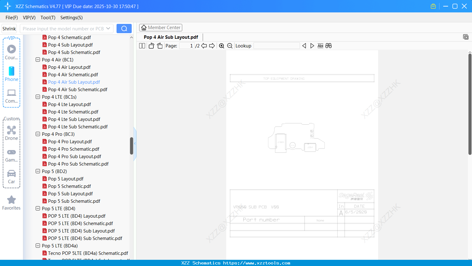 Tecno Pop 4 Air Sub Layout